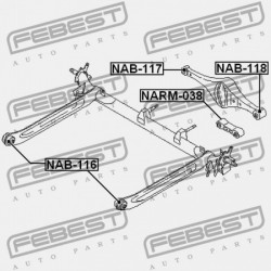 VEZÉRLŐKAR PERSELY NISSAN MAXIMA A33 98-06, INFINITI I30/I35 99-04 /HÁTUL/ 55130-2Y010