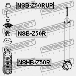LENGÉSCSILLAPÍTÓ PERSELY NISSAN MURANO Z50 02-07, QUEST V42 03- , TEANA J31 03- /HÁTUL/ 56218-CA000