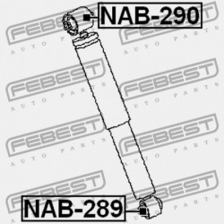 LENGÉSCSILLAPÍTÓ PERSELY NISSAN QASHQAI 06- /HÁTUL/ E6210-JD04A