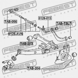 LENGŐKAR PERSELY TOYOTA AVENSIS 03-08, AURIS 06-, CELICA 99-06, SCION 04-, LEXUS CT200H 10-, HS250H 09- /HÁTUL/ 48770-21011