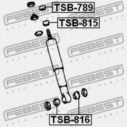 LENGÉSCSILLAPÍTÓ PERSELY TOYOTA LAND CRUISER 90 96-02, HILUX/4RUNNER N18 95-02, HI-ACE 03-, DYNA 200 88-, LAND ROVER DEFENDER