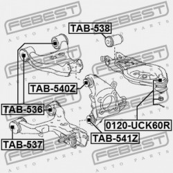KORMÁNYCSUKLÓ PERSELY TOYOTA SEQUOIA UCK/UPK/USK60/65 07- /FELSŐ PERSELY/ 42304-0C010