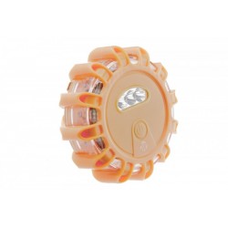 LED FIGYELMEZTETŐ LÁMPA 12LED+3LED 3XAAA/VILÁGÍTÁS SZÍNE-NARANCS/ EZ-IL03