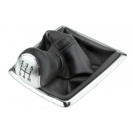 VÁLTÓGOMB + VÁLTÓGOMB FORD FOCUS II 2004-,FIESTA 2008-/5 FOKOZAT,MATT KRÓM,137MMX114MMX126MM/ GZB-FR-015