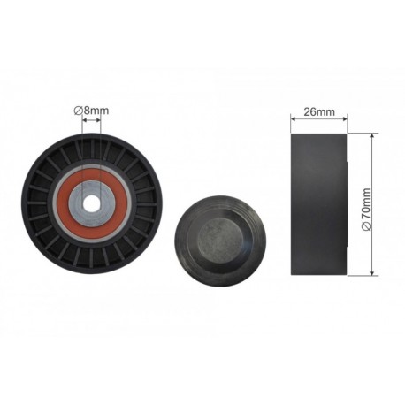 MULTIFRICTION SZÍJ SZÍJTÁRCSA AUDI A4, A5, A6, A7, A8, Q5, Q7, VW TOUAREG 3.0 TDI 500183