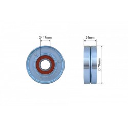 TÖBBSZÖRÖSEN BORDÁZOTT ÉKSZÍJ SZÍJTÁRCSA AUDI A4, A6 3.0 00-05 66-90
