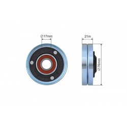 TÖBBSZÖRÖSEN BORDÁZOTT ÉKSZÍJ SZÍJTÁRCSA AUDI A5, A6, A8, Q7, R8, VW TOUAREG 4.2-5.2 04-12 500438