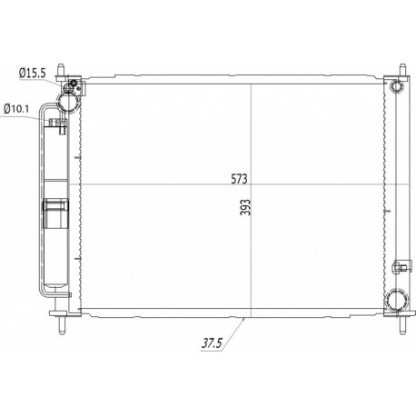 CLIO III KOMBINÁLT RADIÁTOR 05- 8200221498