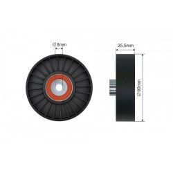 MULTIFRICTION SZÍJFESZÍTŐ SZÍJTÁRCSA VOLVO 960 II, S90 I, V90 I 2.5/2.9 07.94-12.98 12-54