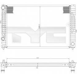 RADIÁTOR AUDI A4 2.6E,2.8E 96- 8D0121251N