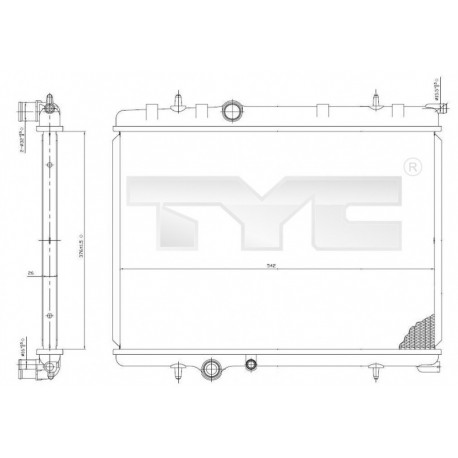 HŰTŐ PEUGEOT 307 1.6 00- 00- 1330F6