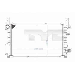 RADIÁTOR FIESTA 1.4 89- /AUTOMATIKUS/ 7304940 / 94FB-8005-BC