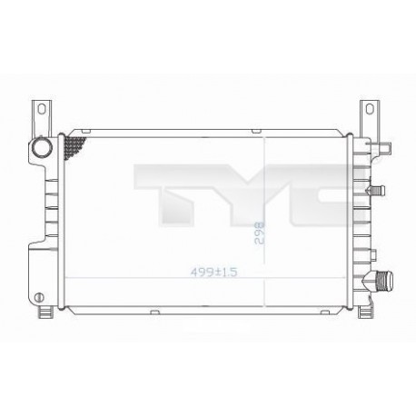 RADIÁTOR FIESTA 1.4 89- /AUTOMATIKUS/ 7304940 / 94FB-8005-BC