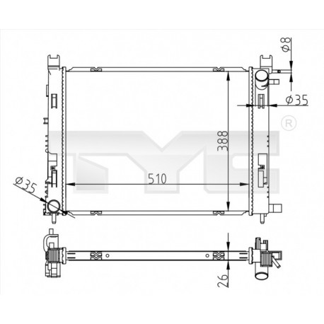 RADIÁTOR CLIO IV 12- 214100078R