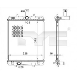 HŰTŐ PEUGEOT 107 1.0I 05- 1330P4