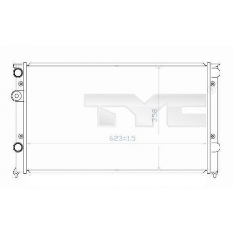 RADIÁTOR POLO CLASSIC 1.4-2.0 95-99 1H0121253L