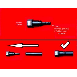 EGYENES CSATLAKOZÓ A KÉMÉNYEN 7,89/8MM Z??CZKA