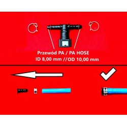 DUPLA T-CSATLAKOZÓ A KÉMÉNYEN 7,89/8MM-ES GYŰRŰKKEL Z??CZKA