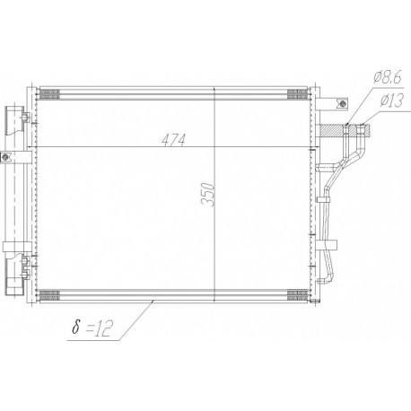 KLÍMA RADIÁTOR KIA PICANTO 1.0 11- 976061Y000