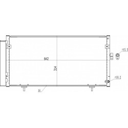 SUBARU BAJA LÉGKONDICIONÁLÓ RADIÁTOR 03- 73210AG000