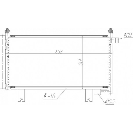LÉGKONDICIONÁLÓ RADIÁTOR SEDICI 2.0JTD 06- 71750369