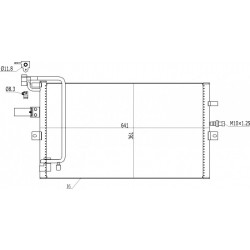 SAAB 9-5 2.0 16V LÉGKONDICIONÁLÓ RADIÁTOR 97- 4541215