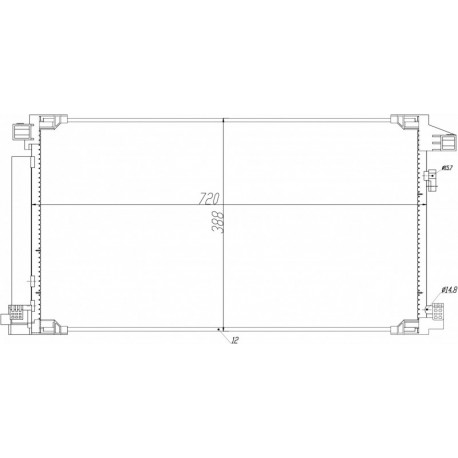 KLÍMABERENDEZÉS RADIÁTOR TOYOTA PRIUS 15- 8846010320