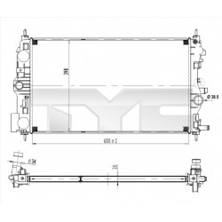 RADIÁTOR ASTRA 1.7CDTI,2.0CDTI 09- 1300298 / 13267662