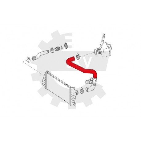 TURBINAVEZETÉK MERCEDES SPRINTER 9015283982 9015283982