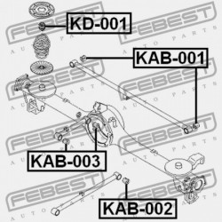 KIA SPORTAGE LENGÉSCSILLAPÍTÓ LÖKHÁRÍTÓK 98-03 /HÁTUL/ K01128111