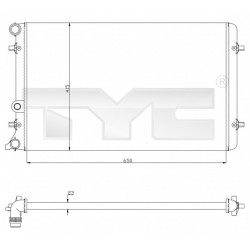 RADIÁTOR AUDI A3,GOLF IV 96- 1J0121253N