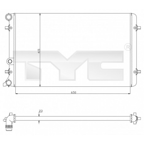 RADIÁTOR AUDI A3,GOLF IV 96- 1J0121253N