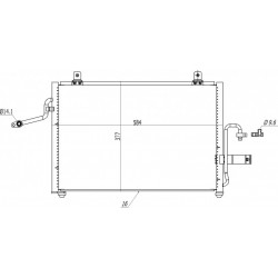 TACUMA KLÍMABERENDEZÉS HŰTŐ 1.6,2.0I 00- 96262800