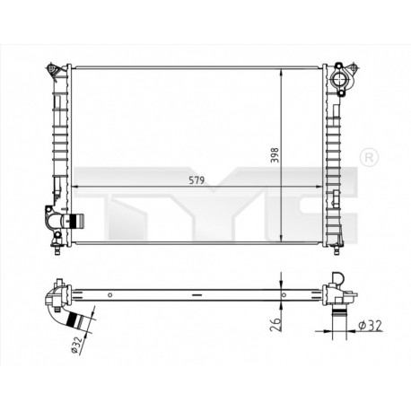 MINI R50 RADIÁTOR 01-03 1475550 / 17101475550