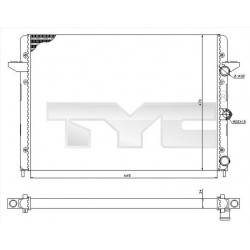 GALAXY 2.8 VR6 RADIÁTOR 95-00 1022614