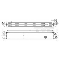VW POLO V RADIÁTOR 09- 6R0145805E