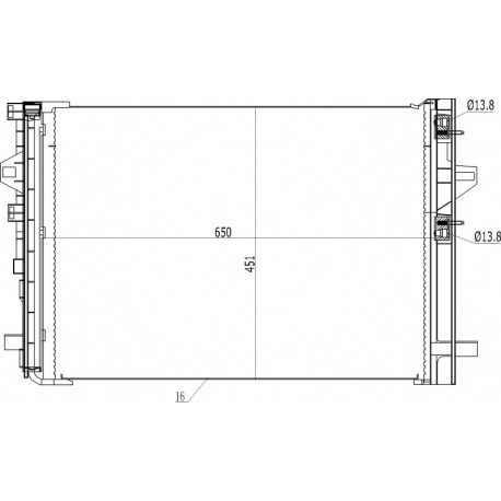 KLÍMABERENDEZÉS RADIÁTOR MERCEDES A-OSZTÁLY 12- 2465000054