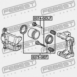 Javítókészlet, féknyereg HONDA CITY 03-13, CIVIC 01-12, JAZZ 09-13, INTEGRA 01-06, INSIGHT 09-14, S2000 99-09, ACURA RSX 02-06