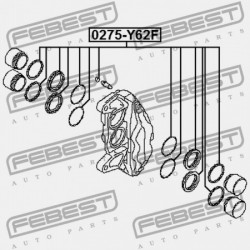 Javítókészlet, féknyereg NISSAN PATROL Y62 10- /ELSŐ/ D11201LB0A