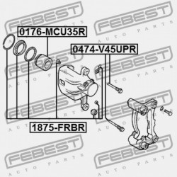 Javítókészlet, féknyereg OPEL FRONTERA 98-04, MONTEREY 91-98, ISUZU TROOPER 98-02 /HÁTSÓ/ 1605949