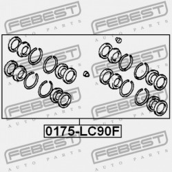 Javítókészlet, féknyereg TOYOTA LANDCRUISER 90 96-, 4-RUNNER 96- /ELSŐ/ 447935040