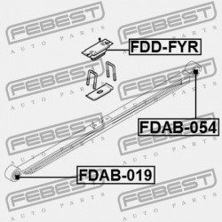 Csapágypersely, laprugó FORD TRANSIT 00-13 1743102