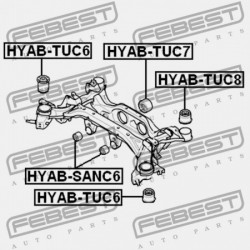 Csapágy, tengelytest KIA SPORTAGE 04-10, HYUNDAI TUCSON 04-10 /HÁTSÓ HÁTSÓ/ 5546539000