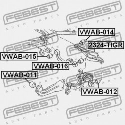 HÁTSÓ GERENDA PERSELY AUDI A3 03-, SEAT ALTEA 04-, SEAT LEON 99-00 L/P 1K0505553