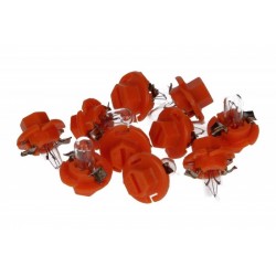 IZZÓ BAX 12V 1.1W 8.4D NARANCSSÁRGA (MŰANYAG BORÍTÁSSAL) KPL 10 DB