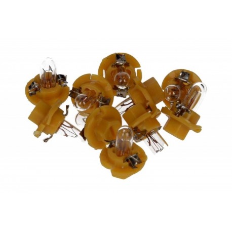 IZZÓ BAX 12V 1.3W BX8.4D OLÍVAZÖLD (MŰANYAG BORÍTÁSSAL) KPL 10DB