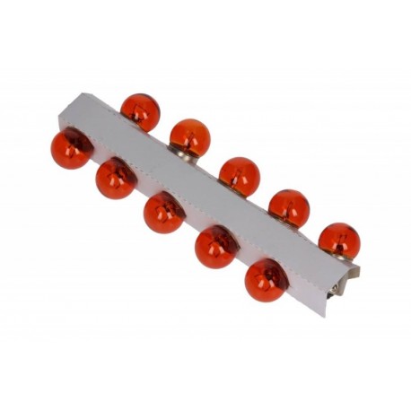 IZZÓ RY10W 12V 10W BAU15S NARANCSSÁRGA KPL 10 DB