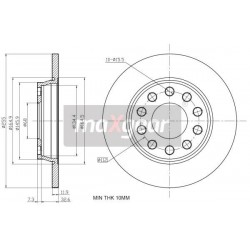 FÉKTÁRCSA. VW HÁTSÓ A4 1.6-3 986478987