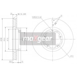 FÉKTÁRCSA. FORD ELSŐ TRANZIT 06- 280X28 1503290