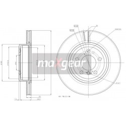 FÉKTÁRCSA. BMW ELSŐ E83 X3 201564